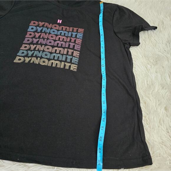 BTS Dynamite Logo Black Graphic Tee Women's Plus Size 2XL - Picture 8 of 10